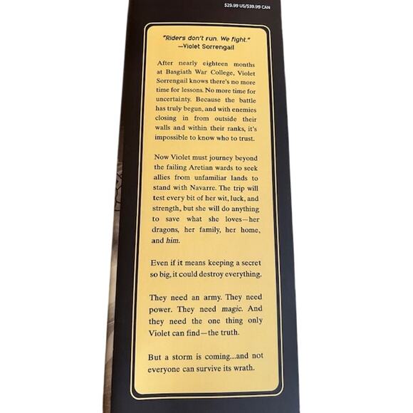 Onyx Storm by Rebecca Yarros — Book 3 in The Empyrean Series (Hardcover, 2024) - Picture 2 of 4